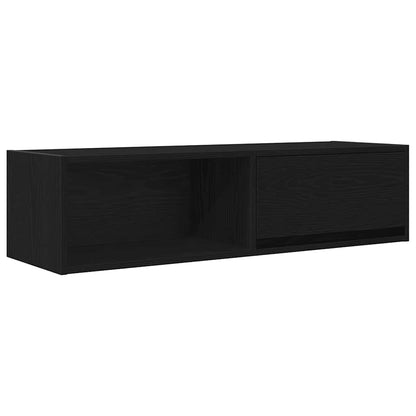 TV Cabinets 2 pcs Black Oak 100x31x25.5 cm Engineered Wood