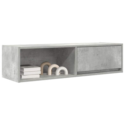 TV Cabinet Concrete Grey 100x31x25.5 cm Engineered Wood