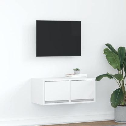 TV Cabinet White 60x31x25,5 cm Engineered Wood