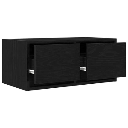TV Cabinets 2 pcs Black Oak 60x31x25,5 cm Engineered Wood