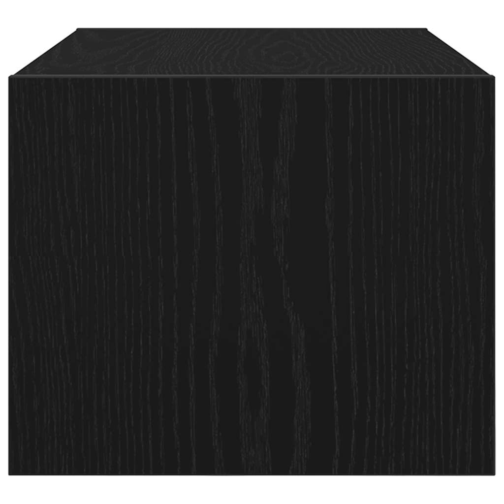 TV Cabinets 2 pcs Black Oak 60x31x25,5 cm Engineered Wood