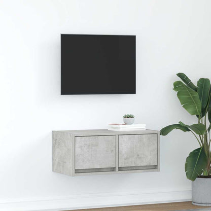 TV Cabinet Concrete Grey 60x31x25,5 cm Engineered Wood