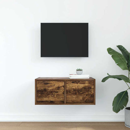 TV Cabinet Smoked Oak 60x31x25,5 cm Engineered Wood