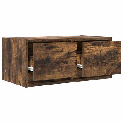 TV Cabinet Smoked Oak 60x31x25,5 cm Engineered Wood