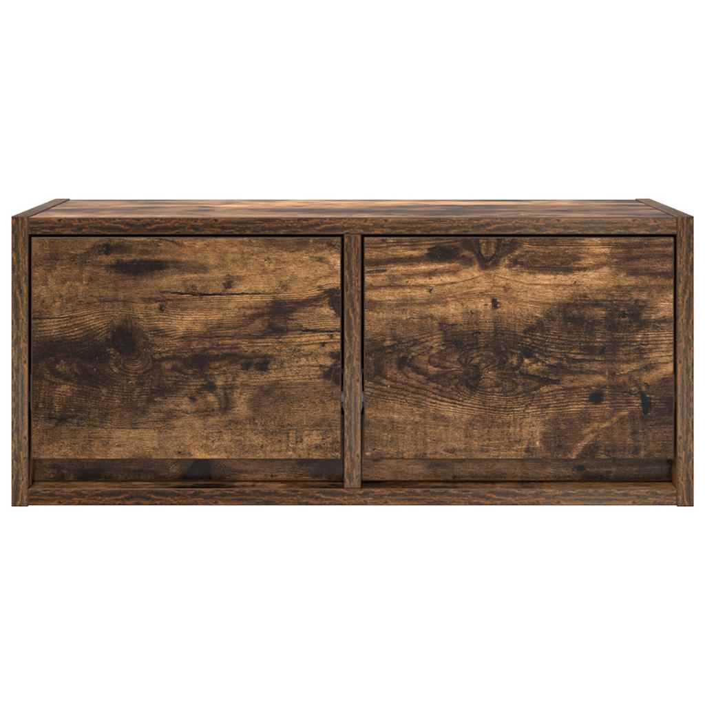 TV Cabinet Smoked Oak 60x31x25,5 cm Engineered Wood