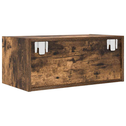 TV Cabinet Smoked Oak 60x31x25,5 cm Engineered Wood