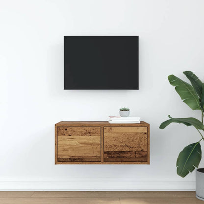 TV Cabinet Old Wood 60x31x25,5 cm Engineered Wood