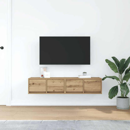 TV Cabinets 2 pcs Artisan Oak 60x31x25,5 cm Engineered Wood