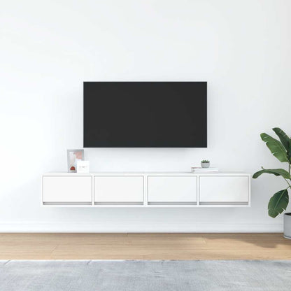 TV Cabinets 2 pcs White 80x31x25,5 cm Engineered Wood