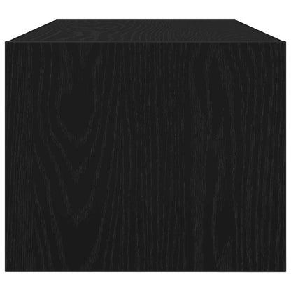 TV Cabinets 2 pcs Black Oak 80x31x25,5 cm Engineered Wood