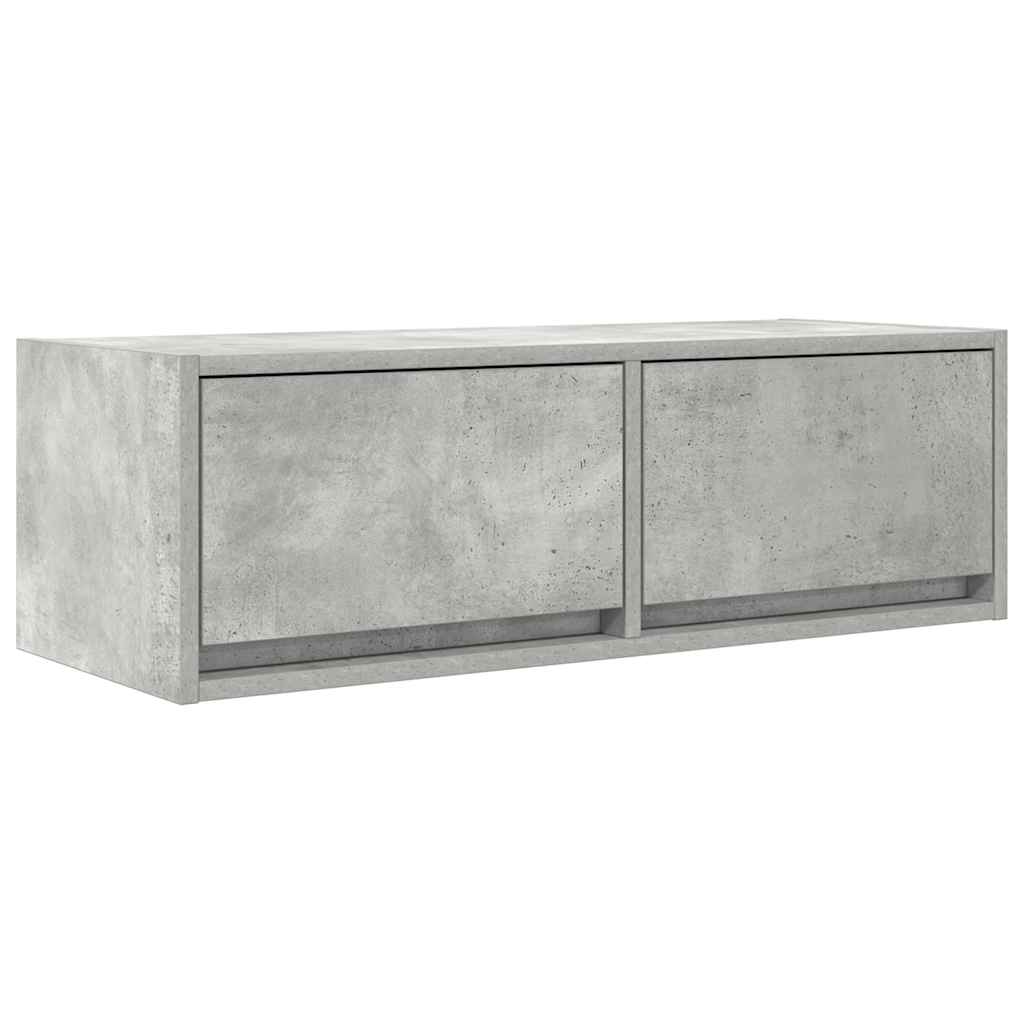 TV Cabinet Concrete Grey 80x31x25,5 cm Engineered Wood