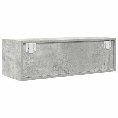 TV Cabinet Concrete Grey 80x31x25,5 cm Engineered Wood
