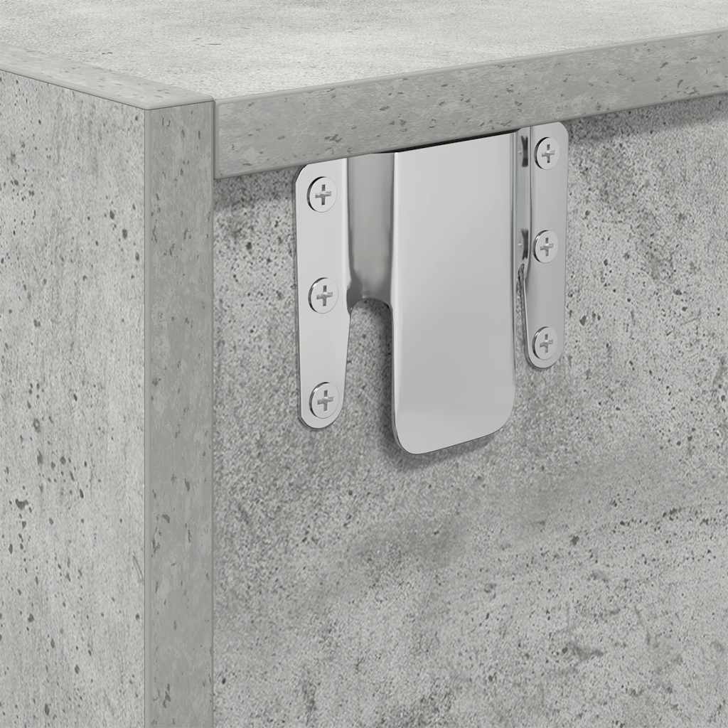 TV Cabinets 2 pcs Concrete Grey 80x31x25,5 cm Engineered Wood