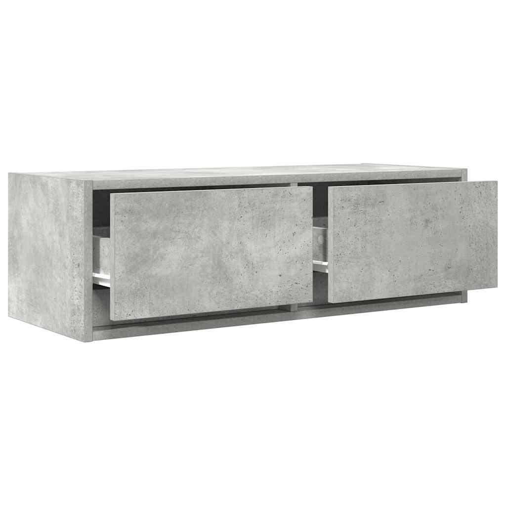 TV Cabinets 2 pcs Concrete Grey 80x31x25,5 cm Engineered Wood