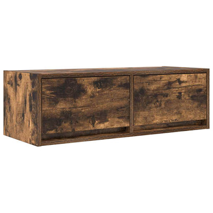 TV Cabinet Smoked Oak 80x31x25,5 cm Engineered Wood