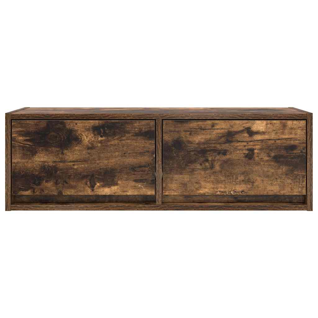 TV Cabinet Smoked Oak 80x31x25,5 cm Engineered Wood