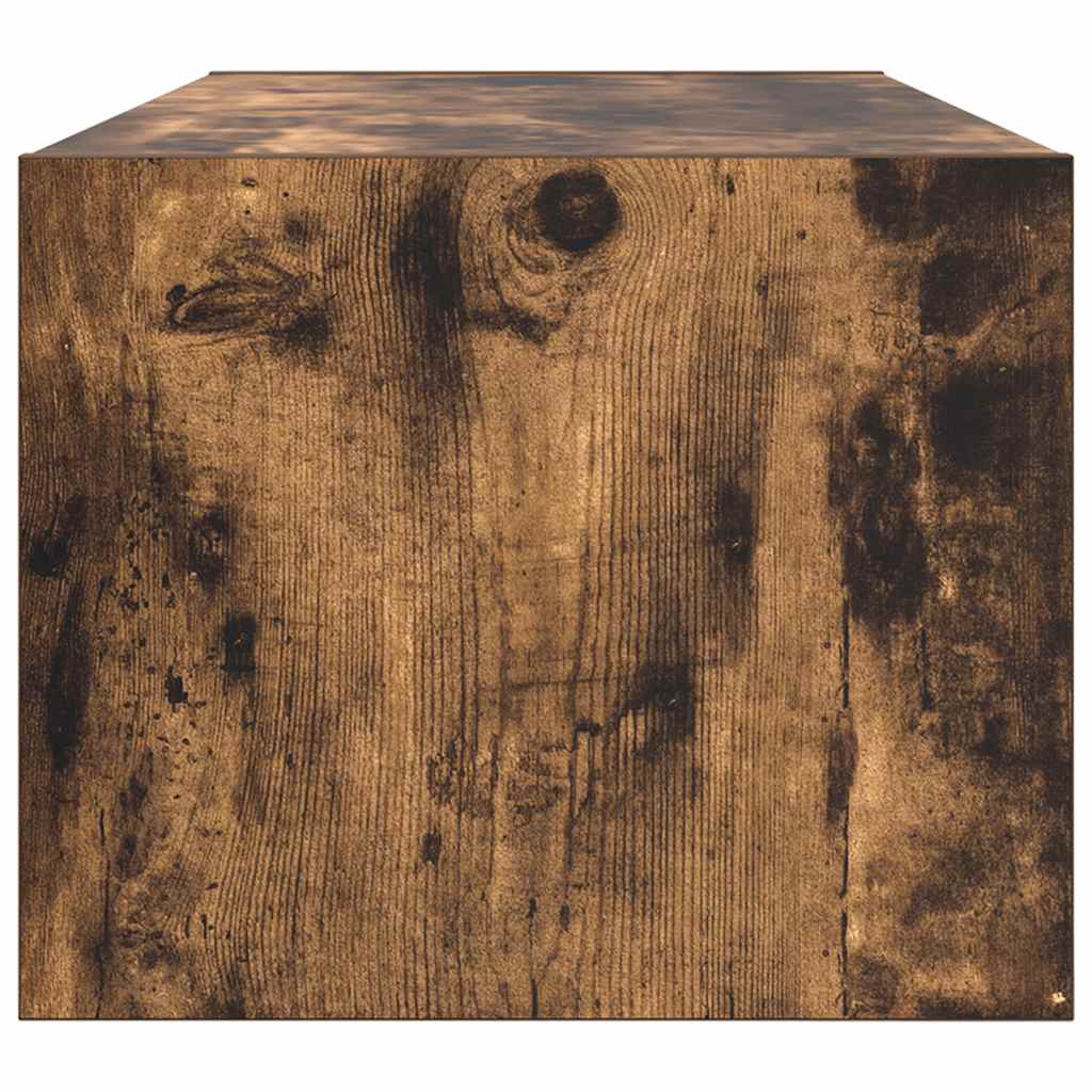 TV Cabinet Smoked Oak 80x31x25,5 cm Engineered Wood