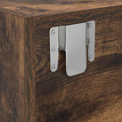 TV Cabinets 2 pcs Smoked Oak 80x31x25,5 cm Engineered Wood