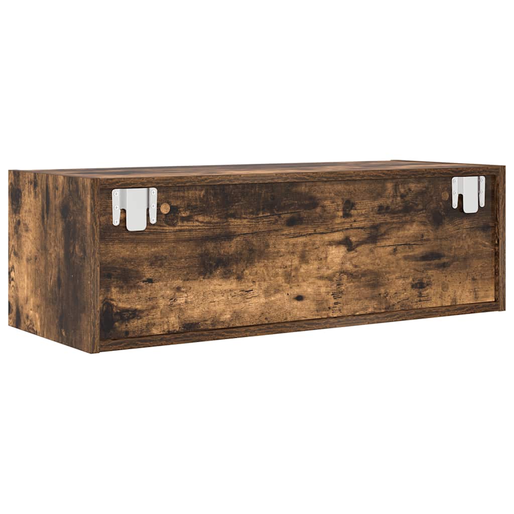 TV Cabinets 2 pcs Smoked Oak 80x31x25,5 cm Engineered Wood
