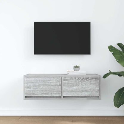 TV Cabinet Grey Sonoma 80x31x25,5 cm Engineered Wood