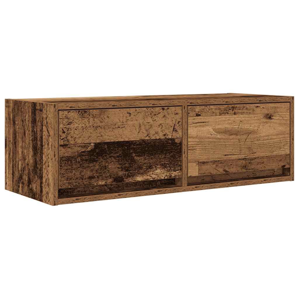 TV Cabinet Old Wood 80x31x25.5 cm Engineered Wood