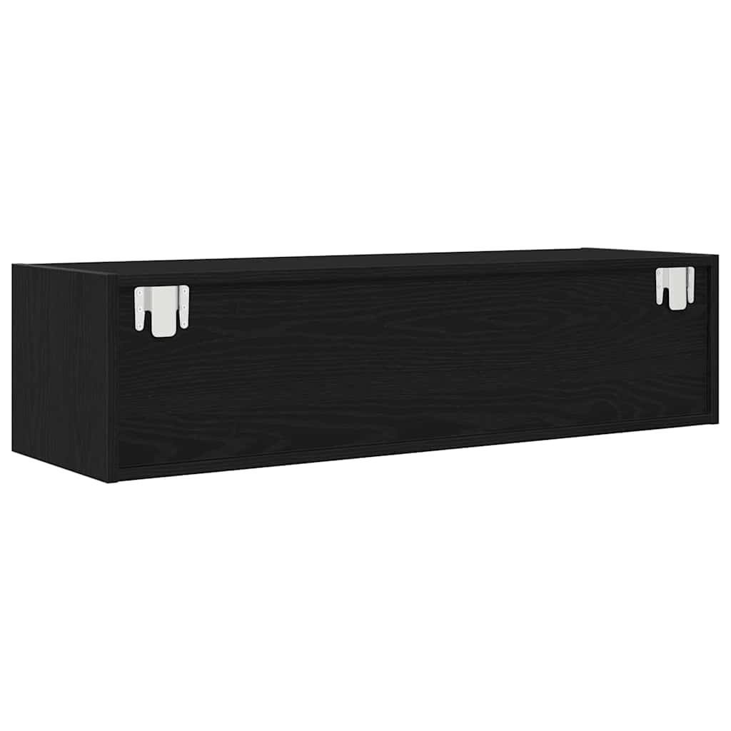 TV Cabinet Black oak 100 x 31 x 25.5 cm Engineered wood