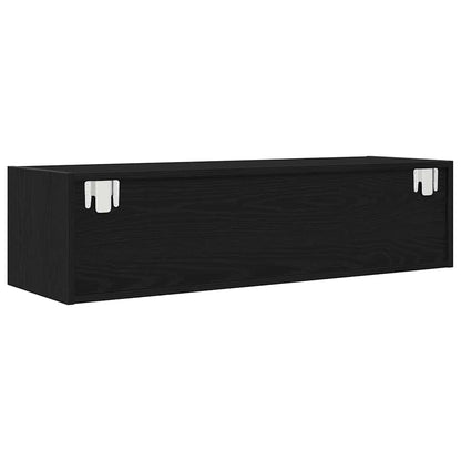 TV Cabinet Black oak 100 x 31 x 25.5 cm Engineered wood