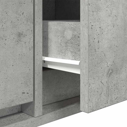 TV Cabinet Concrete grey 100 x 31 x 25.5 cm Engineered wood