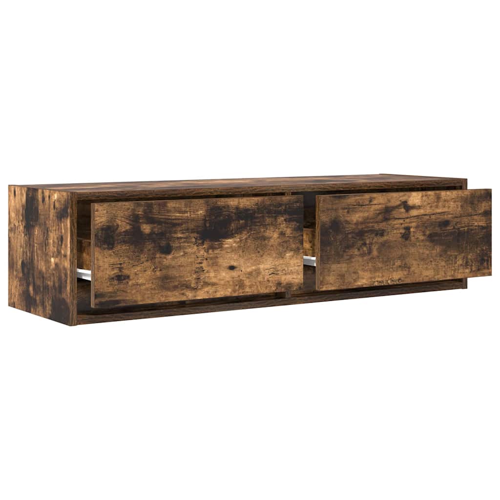 TV Cabinet Smoked oak 100 x 31 x 25.5 cm Engineered wood