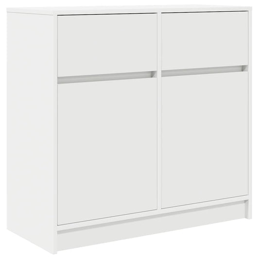 Sideboard with Drawer White 80x34x76 cm Engineered Wood