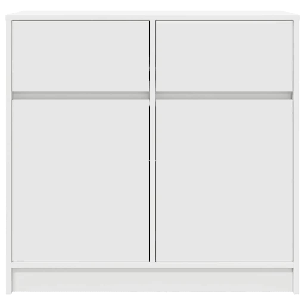 Sideboard with Drawer White 80x34x76 cm Engineered Wood
