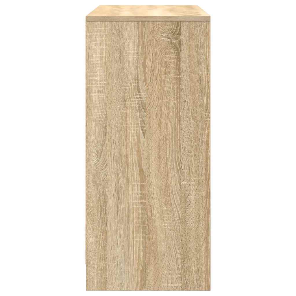 Sideboard with Drawer Sonoma Oak 80x34x76 cm Engineered Wood