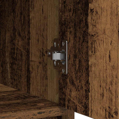 Sideboard with Drawer Old Wood 80x34x76 cm Engineered Wood
