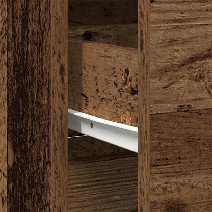 Sideboard with Drawer Old Wood 80x34x76 cm Engineered Wood