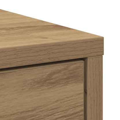 Sideboard with Drawer Artisan Oak 80x34x76 cm Engineered Wood