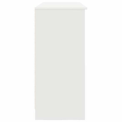 Sideboard with Drawer White 101x35x76 cm Engineered Wood