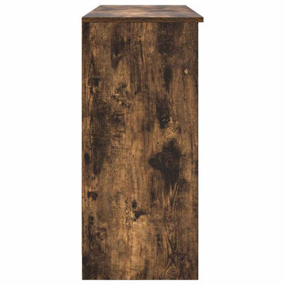 Sideboard with Drawer Smoked Oak 101x35x76 cm Engineered Wood