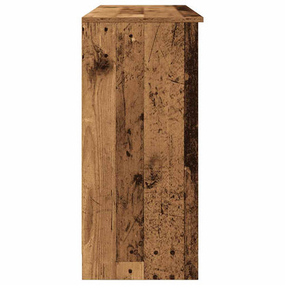 Sideboard with Drawer Old Wood 101x35x76 cm Engineered Wood