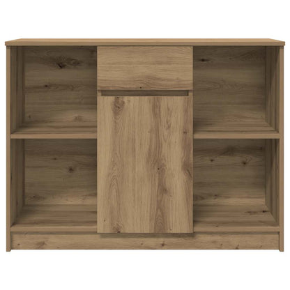 Sideboard with Drawer Artisan Oak 101x35x76 cm Engineered Wood