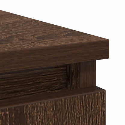 Sideboard with Drawer Brown Oak 71x35x65 cm Engineered Wood