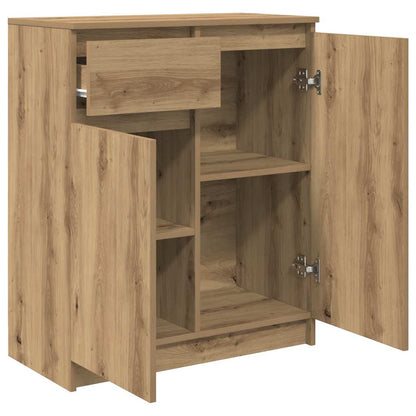 Sideboard with Drawer Artisan Oak 71x35x84 cm Engineered Wood