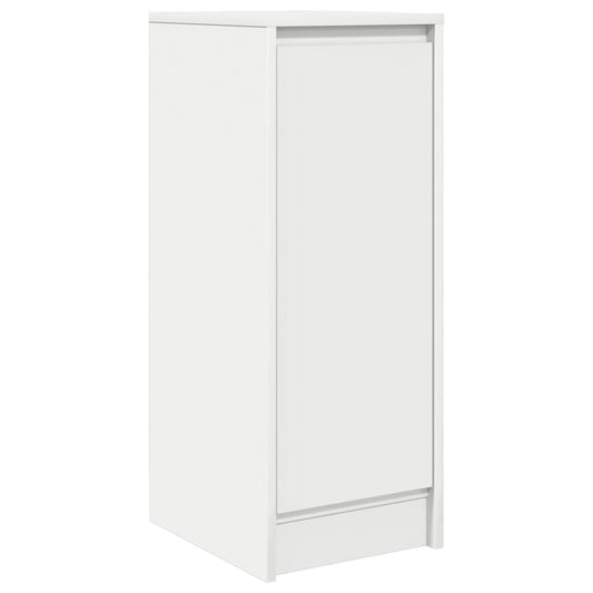 Sideboard White 29.5x34x76 cm Engineered Wood