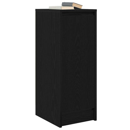 Sideboard Black Oak 29.5x34x76 cm Engineered Wood
