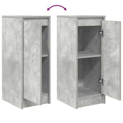 Sideboard Concrete Grey 29.5x34x76 cm Engineered Wood