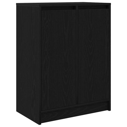 Sideboard Black Oak 57x34x76 cm Engineered Wood