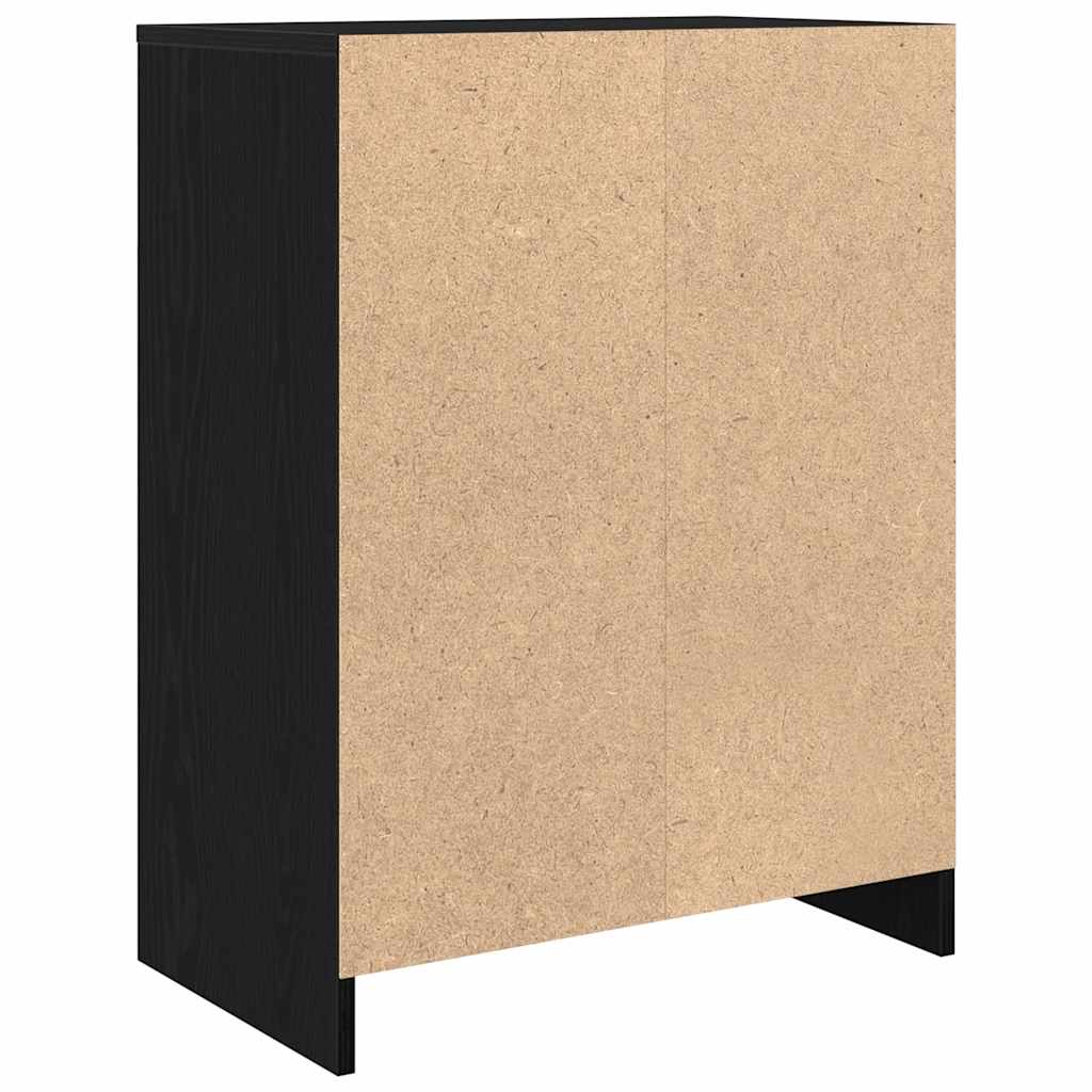 Sideboard Black Oak 57x34x76 cm Engineered Wood