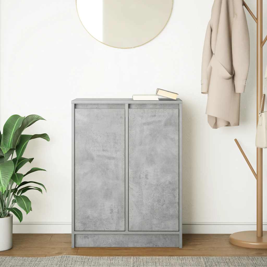 Sideboard Concrete Grey 57x34x76 cm Engineered Wood