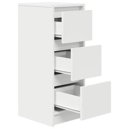 Sideboard White 29.5x34x76 cm Engineered Wood