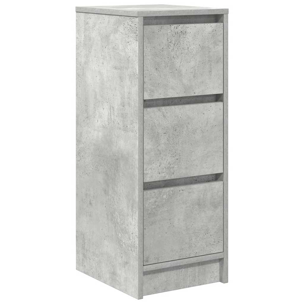 Sideboard Concrete Grey 29.5x34x76 cm Engineered Wood