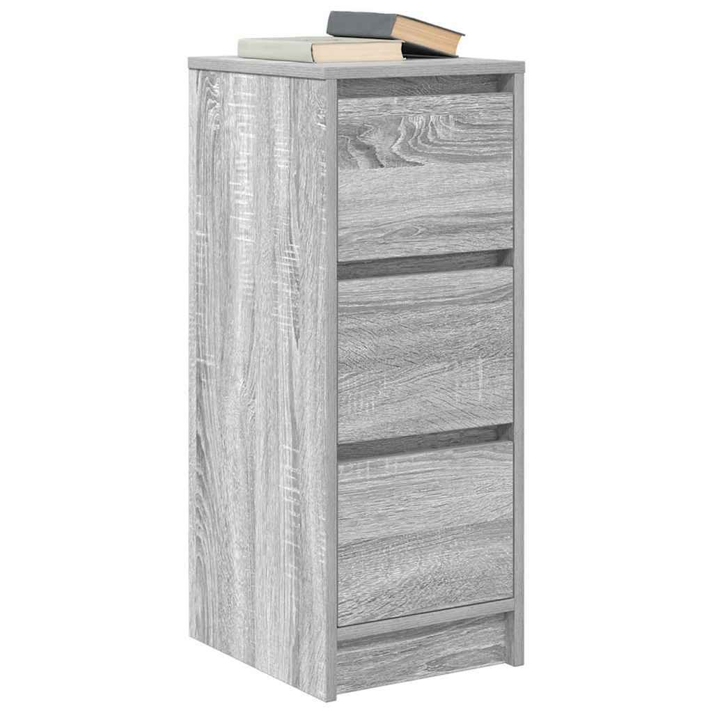 Sideboard Grey Sonoma 29.5x34x76 cm Engineered Wood